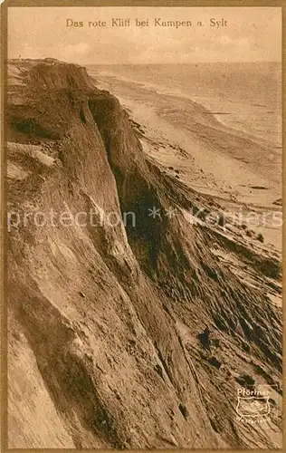 AK / Ansichtskarte Kampen_Sylt Rotes Kliff Kueste Bromogold Kampen Sylt