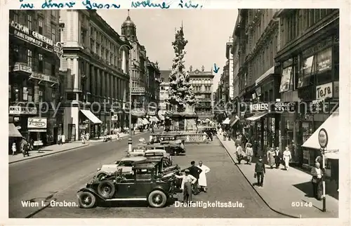 AK / Ansichtskarte Wien Graben Dreifaltigkeitssaeule Wien