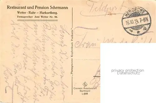 AK / Ansichtskarte Wetter_Ruhr Partie an der Ruhr Wetter Ruhr