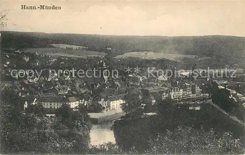 AK / Ansichtskarte Hann._Muenden Stadtpanorama Hann. Muenden