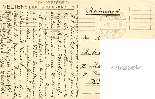 AK / Ansichtskarte Muenchen Denkmal fuer Kaiser Ludwig den Bayern Marinepost Veltens Lichtdruckkarten Muenchen