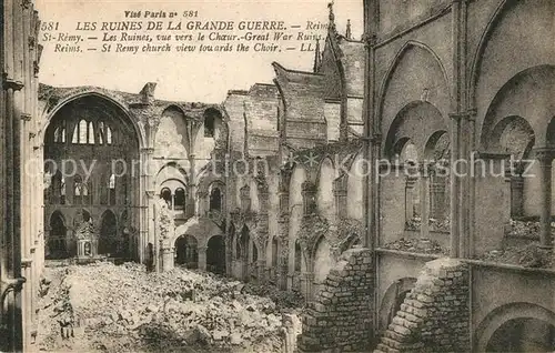 AK / Ansichtskarte Reims_Champagne_Ardenne Les Ruines de la Grande Guerre St Remy Reims_Champagne_Ardenne