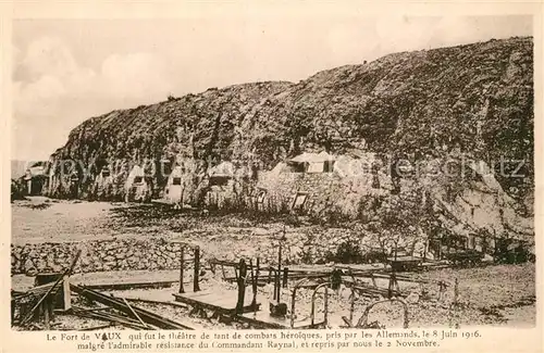 AK / Ansichtskarte Fort_de_Vaux qui fut le theatre de tant de combats heroiques pris par les  Allemands le 8 Juin 1916 Fort_de_Vaux