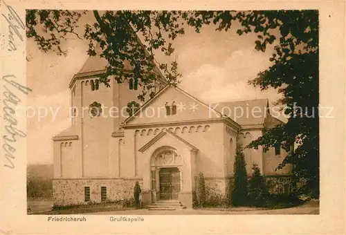 AK / Ansichtskarte Friedrichsruh_Aumuehle Gruftkapelle Friedrichsruh_Aumuehle