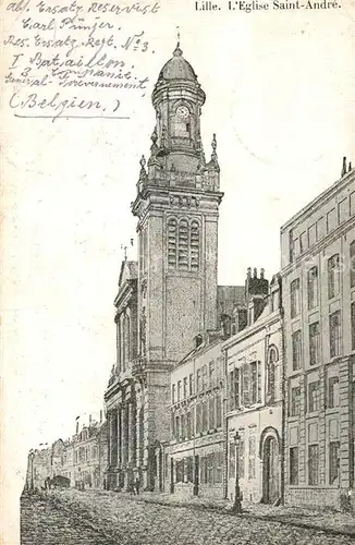 AK / Ansichtskarte Lille_Antwerpen Eglise Saint Andre Lille_Antwerpen