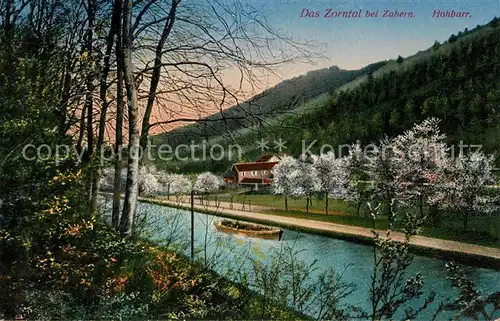 AK / Ansichtskarte Zabern_Saverne Zorntal mit Hohbarr Zabern Saverne