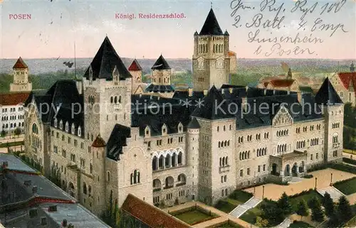 AK / Ansichtskarte Posen_Poznan Kgl Residenzschloss Posen Poznan