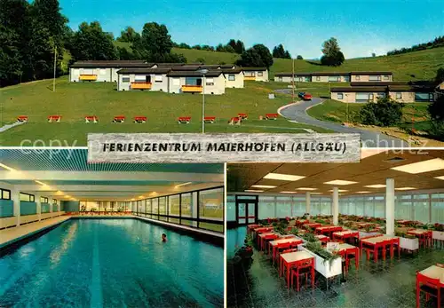 AK / Ansichtskarte Maierhoefen_Allgaeu Ferienzentrum Schwimmbad Maierhoefen Allgaeu