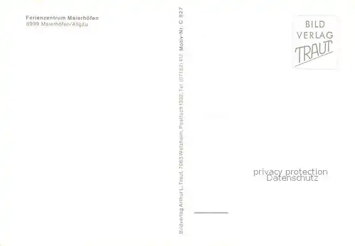 AK / Ansichtskarte Maierhoefen_Allgaeu Ferienzentrum Schwimmbad Maierhoefen Allgaeu