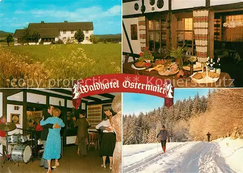 AK / Ansichtskarte Oberbrumberg Waldhotel Ostermaier Langlauf Tanzen Oberbrumberg