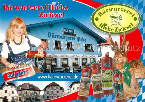 AK / Ansichtskarte Zwiesel_Niederbayern Baerwurzerei Hieke Zwiesel Zwiesel Niederbayern
