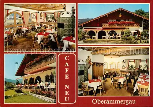 AK / Ansichtskarte Oberammergau Konditorei Cafe Neu Oberammergau