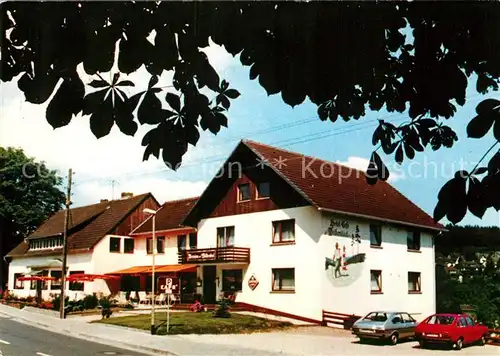 AK / Ansichtskarte Holzminden_Weser Hotel Cafe Am Wildenkiel Holzminden Weser