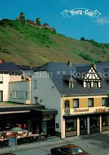 AK / Ansichtskarte Alken_Koblenz Burg Cafe Hotel  Alken_Koblenz
