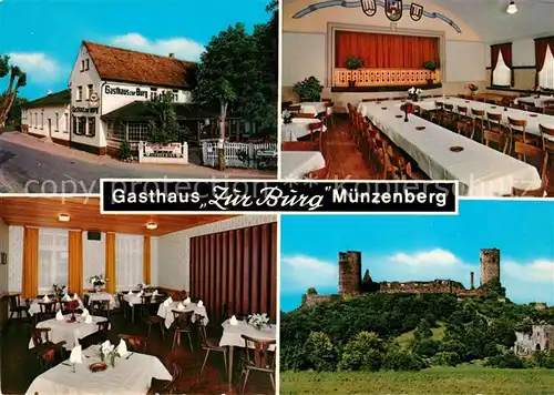 AK / Ansichtskarte Muenzenberg Gasthaus Zur Burg Zarenhof Muenzenberg