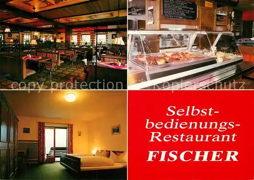 AK / Ansichtskarte Inzell Restaurant fischer Hotel Inzell