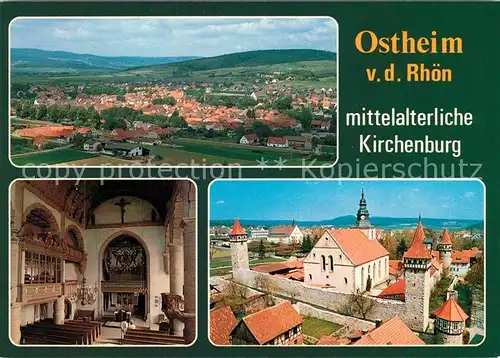 AK / Ansichtskarte Ostheim_Rhoen Kirchenburg Panorama Ostheim_Rhoen