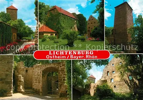 AK / Ansichtskarte Ostheim_Rhoen Lichtenburg Burgruine Ostheim_Rhoen