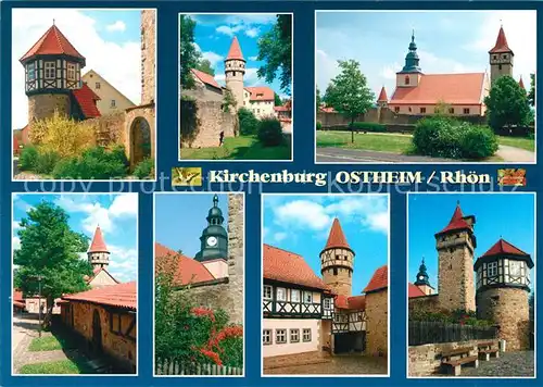 AK / Ansichtskarte Ostheim_Rhoen Kirchenburg Ostheim_Rhoen