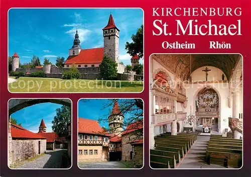 AK / Ansichtskarte Ostheim_Rhoen Kirchenburg Sankt Michael Ostheim_Rhoen