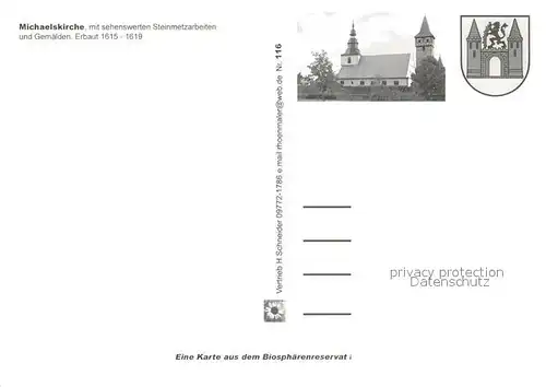 AK / Ansichtskarte Ostheim_Rhoen Kirchenburg Sankt Michael Gemaelde Steinmetzarbeiten Ostheim_Rhoen