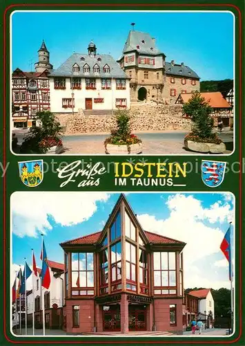 AK / Ansichtskarte Idstein Hexenturm Rathaus Schloss Stadthalle Idstein