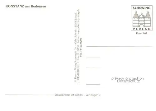 AK / Ansichtskarte Konstanz_Bodensee Lauberbrunnen Statuen Triumphbogen Konstanz_Bodensee