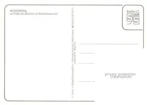 AK / Ansichtskarte Muenstertal_Schwarzwald Teufelsgrund Rathaus Gasthof Loewen Muenstertal_Schwarzwald