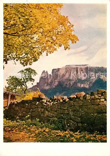 AK / Ansichtskarte Schlern Dolomiten Schlern