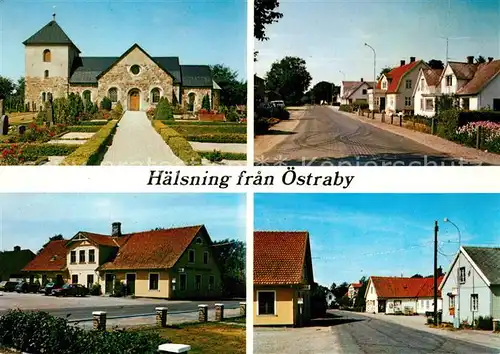 AK / Ansichtskarte Skane oestraby Kirche Ortsansichten Skane