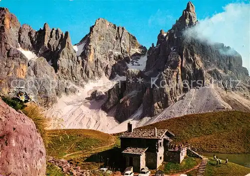 AK / Ansichtskarte Passo_Rolle Schutzhaus Segantini Passo_Rolle