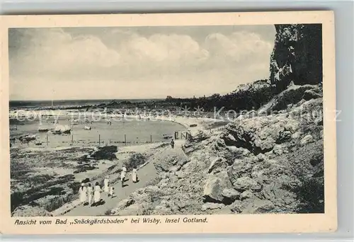 AK / Ansichtskarte Gotland Wisby Bad Snaeckgaerdsbaden Gotland