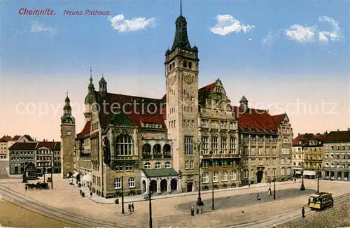 AK / Ansichtskarte Chemnitz Neues Rathaus Chemnitz