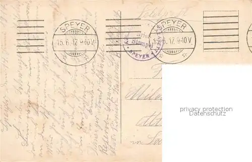 AK / Ansichtskarte Speyer_Rhein Gedaechtniskirche Speyer Rhein