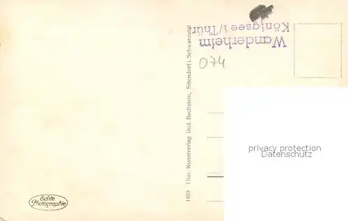 AK / Ansichtskarte Schwarzburg_Thueringer_Wald Blick vom Trippstein Schwarzburg_Thueringer