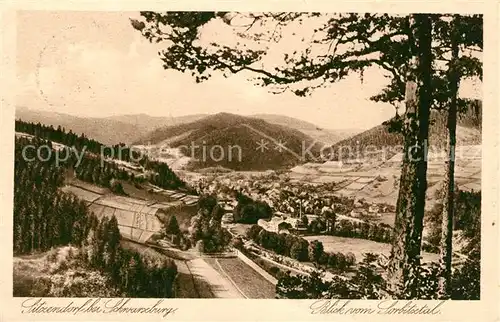 AK / Ansichtskarte Sitzendorf_Thueringen Blick vom Sorbitztal Sitzendorf Thueringen