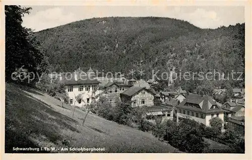 AK / Ansichtskarte Schwarzburg_Thueringer_Wald Am Schlossberghotel Schwarzburg_Thueringer