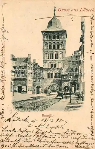 AK / Ansichtskarte Luebeck Burgthor Luebeck
