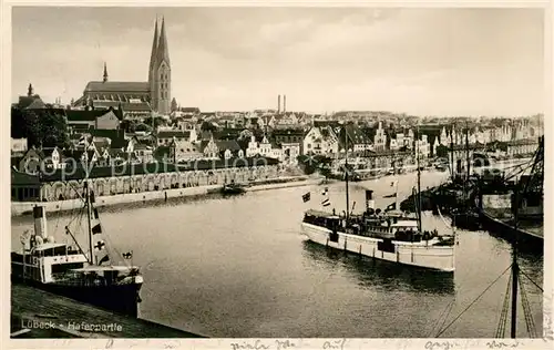 AK / Ansichtskarte Luebeck Hafenpartie Luebeck