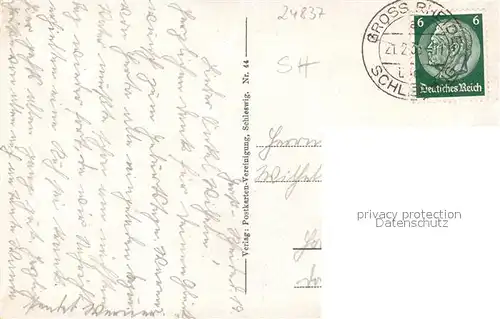 AK / Ansichtskarte Schleswig_Schlei Durchblick zum Dom Schleswig_Schlei