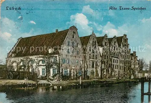 AK / Ansichtskarte Luebeck Alte Trave Speicher Luebeck