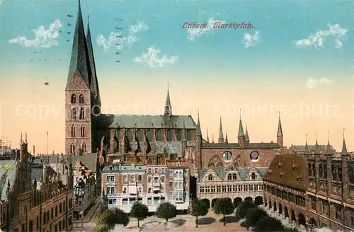 AK / Ansichtskarte Luebeck Marktplatz Luebeck