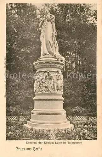 AK / Ansichtskarte Berlin Denkmal der Koenigin Luise im Thiergarten Berlin