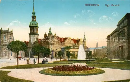 AK / Ansichtskarte Dresden Kgl Schloss Dresden