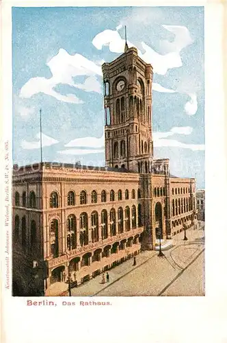 AK / Ansichtskarte Berlin Das Rathaus Berlin