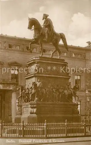 AK / Ansichtskarte Berlin Denkmal Friedrichs des Grossen Berlin