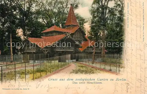 AK / Ansichtskarte Berlin Zoologischer Garten Das neue Hirschhaus Berlin