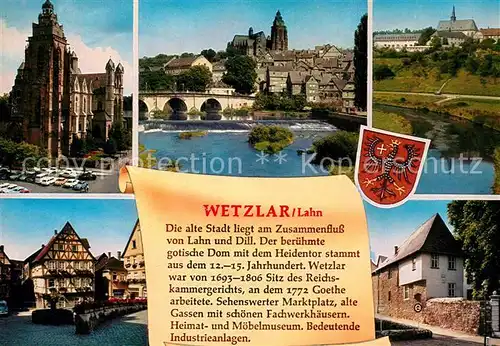 AK / Ansichtskarte Wetzlar Schloss Marktplatz Heimat Moebelmuseum  Wetzlar