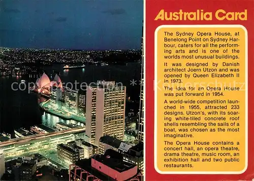 AK / Ansichtskarte Sydney_New_South_Wales Opernhaus Nachtaufnahme  Sydney_New_South_Wales
