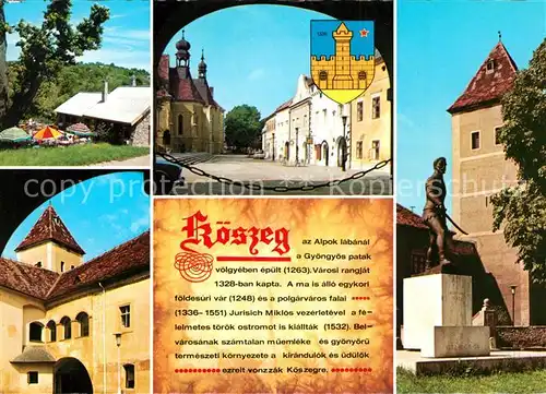 AK / Ansichtskarte Koeszeg Stadtansichten Burg Koeszeg
